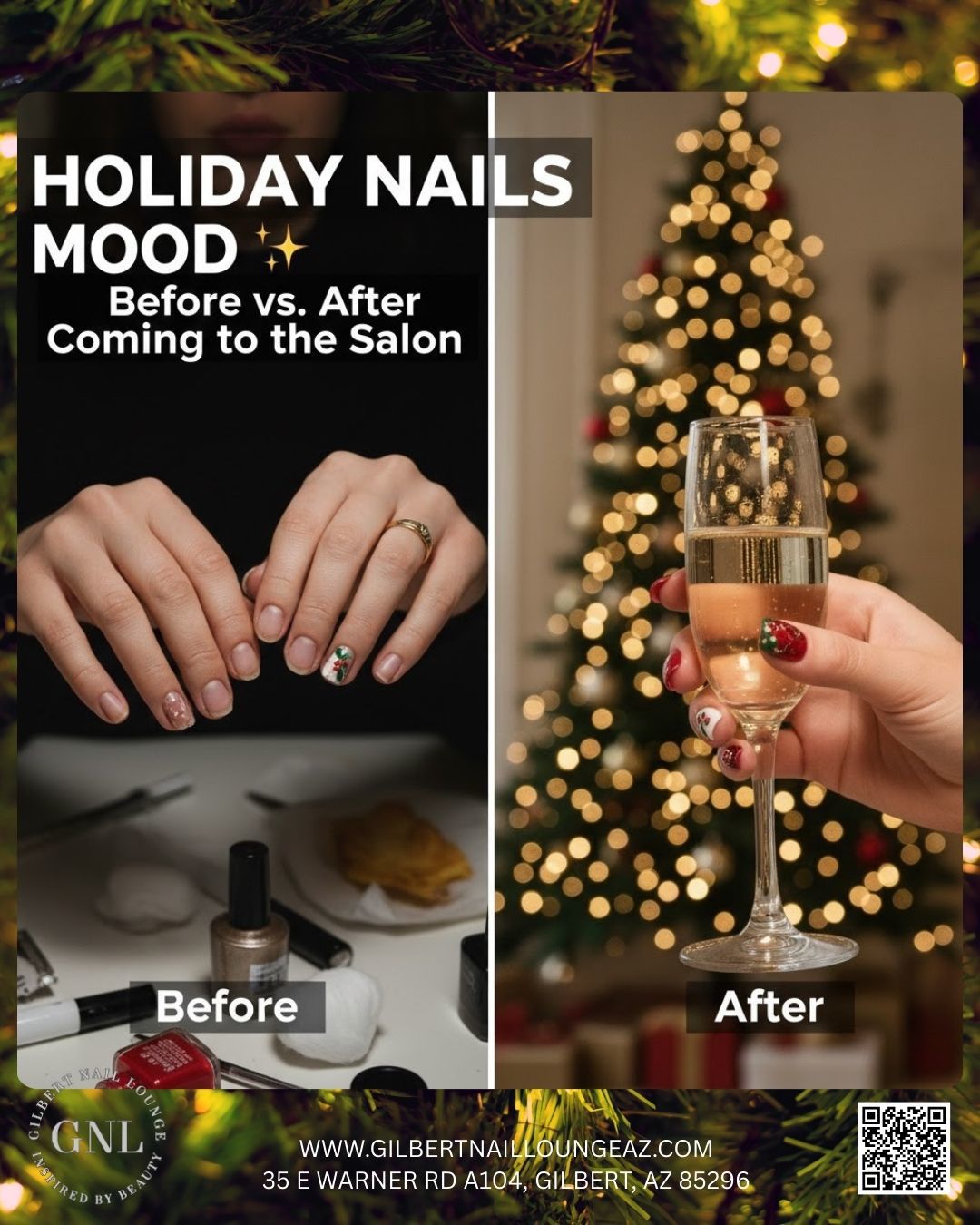 Christmas Nails at Gilbert Nail Lounge